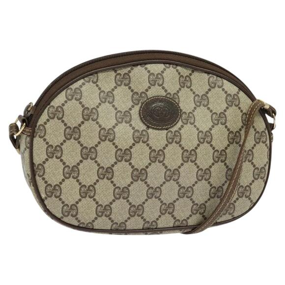 GUCCI GG Supreme Shoulder Bag Pvc Beige Gold - Picture 1 of 16